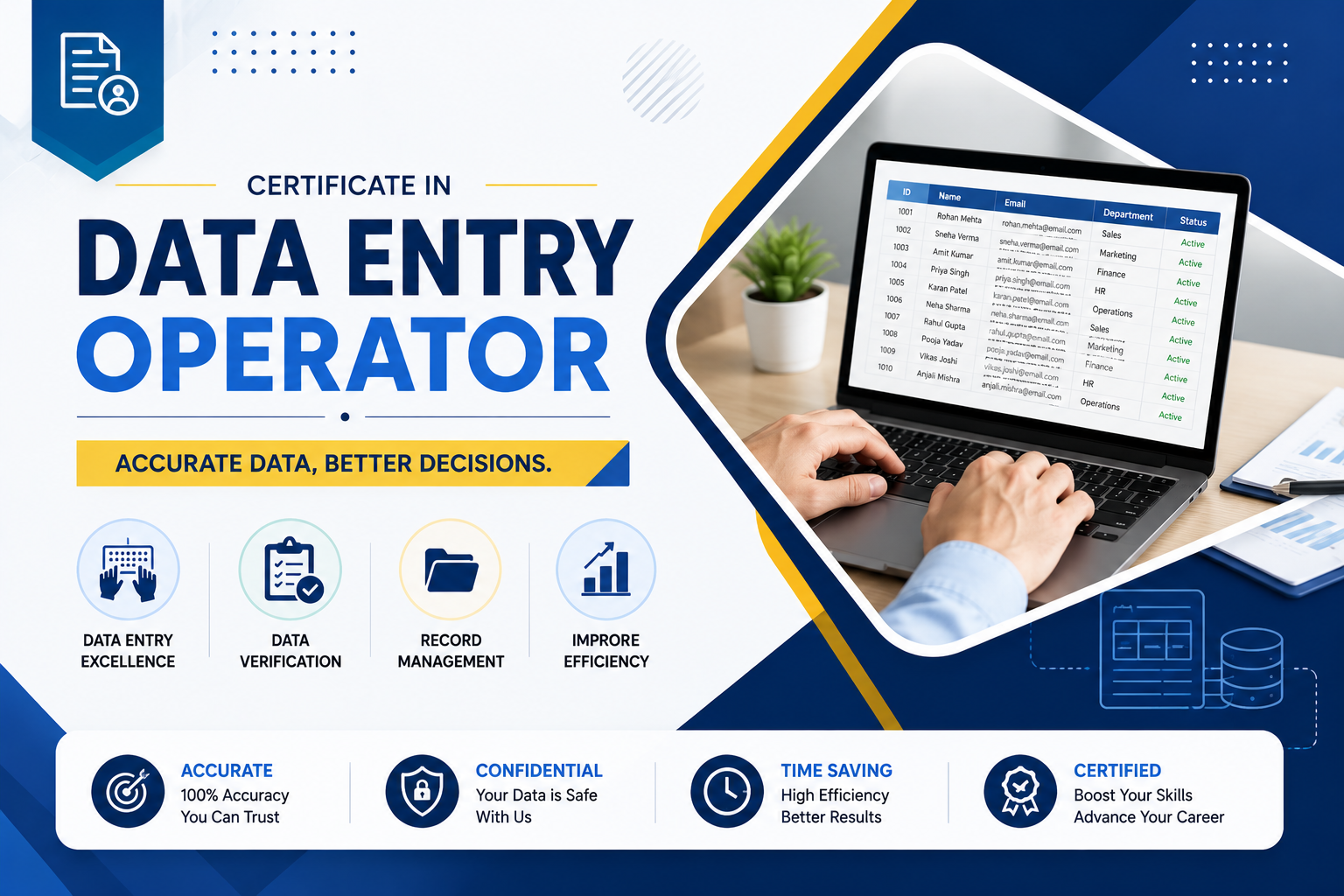 Data Entry Operator Certificate
